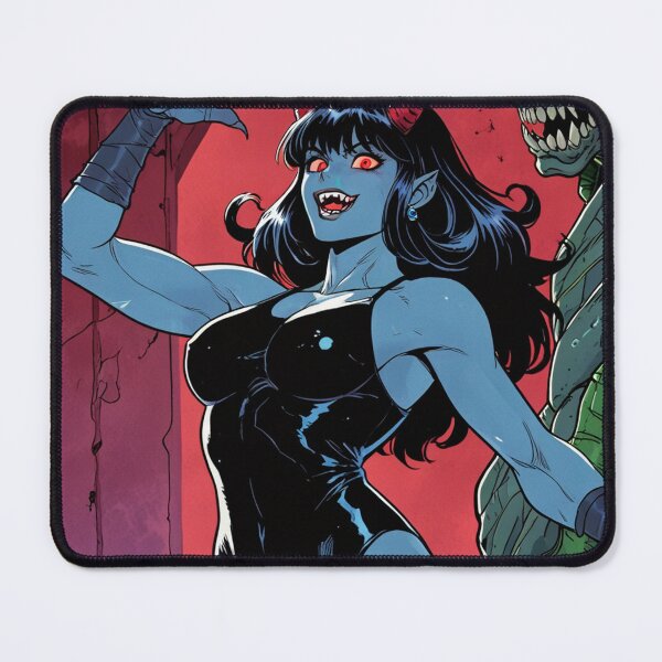 Item preview,  Cute Anime Manga Demon Girl retro Animation illustration art designed and sold by Vintage Designs +.