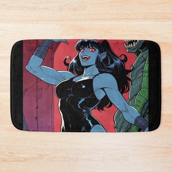 Item preview,  Cute Anime Manga Demon Girl retro Animation illustration art designed and sold by Vintage Designs +.
