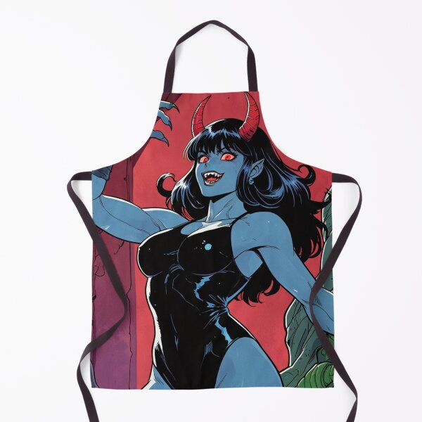Item preview, Cute Anime Manga Demon Girl retro Animation illustration art designed and sold by Vintage Designs +.