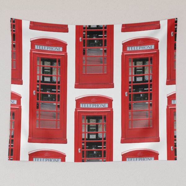 Item preview, Cutout photo of a red British phonebooth designed and sold by Foundry88.