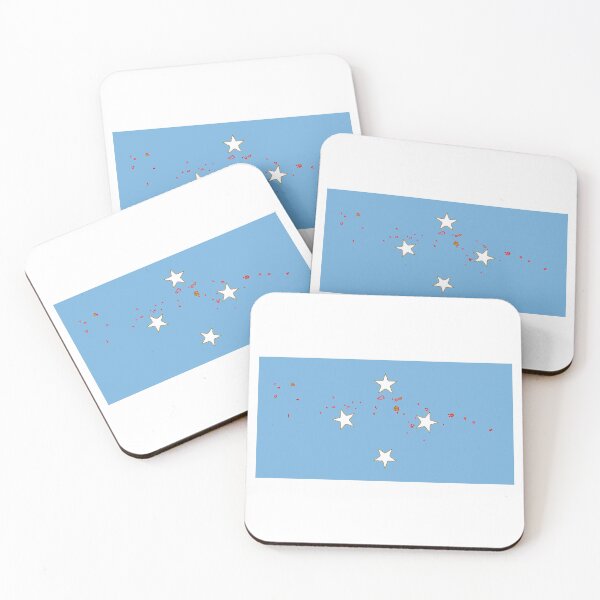 Item preview, Micronesia Flag with Map of Micronesia:  Marshall Islands, Caroline Islands, Palau, Mariana Islands and Kiribati designed and sold by Havocgirl.