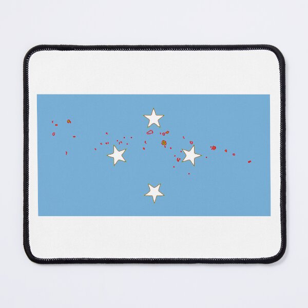 Item preview, Micronesia Flag with Map of Micronesia:  Marshall Islands, Caroline Islands, Palau, Mariana Islands and Kiribati designed and sold by Havocgirl.