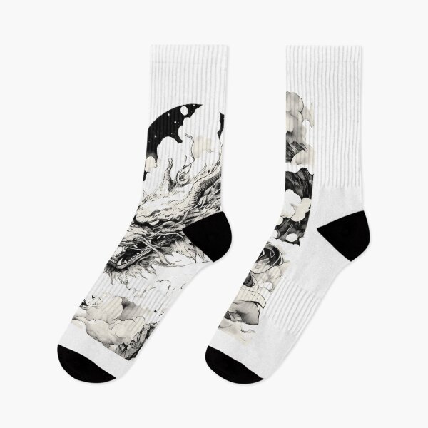 Item preview, Japanese Samurai and Dragon Ink-Style designed and sold by InkDreamMotion.