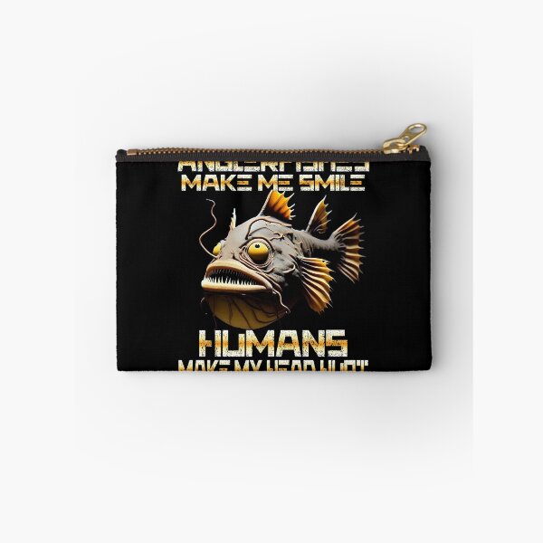 Item preview, Anglerfish Make Me Smile Humans Make My Head Hurt - Anglerfish Lover  designed and sold by Smix Pixels.