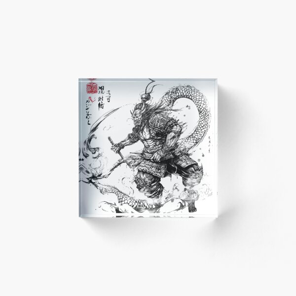 Item preview, Japanese Mythological Creature Ink-Style designed and sold by InkDreamMotion.