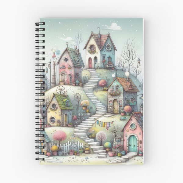 Item preview, Charming Village on a Tranquil Day designed and sold by Beyondnote-Art.