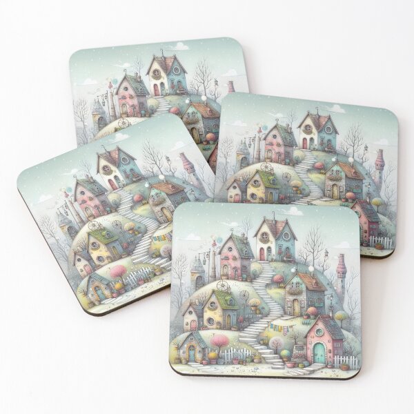 Item preview, Charming Village on a Tranquil Day designed and sold by Beyondnote-Art.