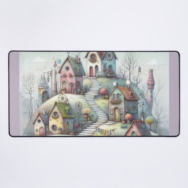 Item preview, Charming Village on a Tranquil Day designed and sold by Beyondnote-Art.