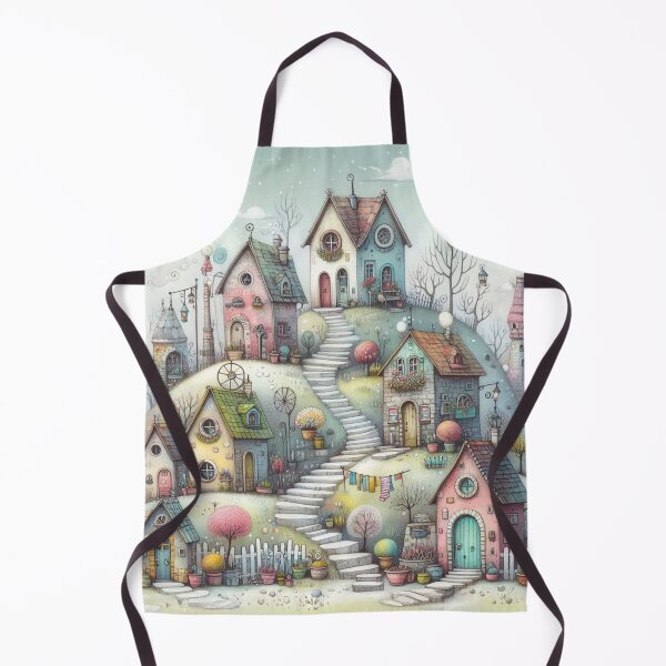 Item preview, Charming Village on a Tranquil Day designed and sold by Beyondnote-Art.