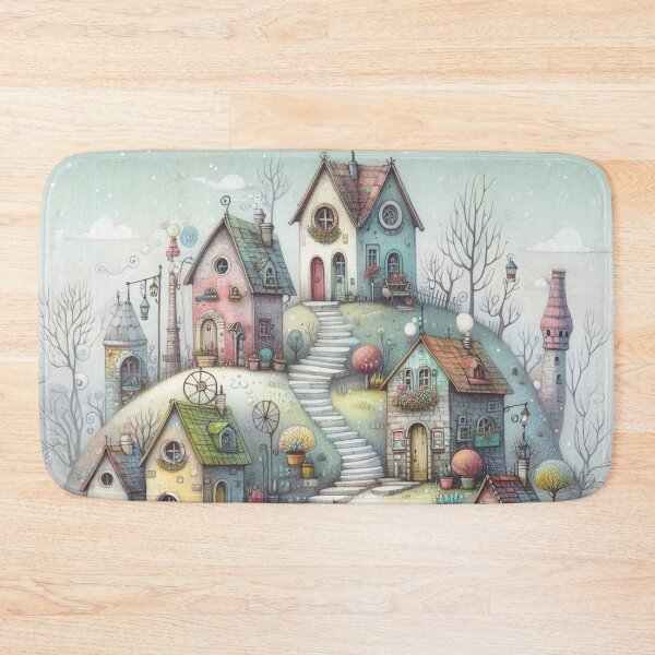 Item preview, Charming Village on a Tranquil Day designed and sold by Beyondnote-Art.