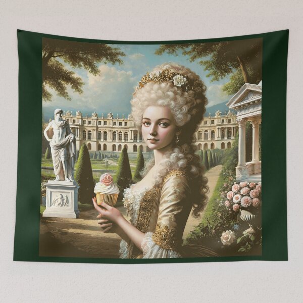 Item preview, Pensive Queen Marie Antoinette of France with a cupcake at the Palace of Versailles designed and sold by bushwombat.