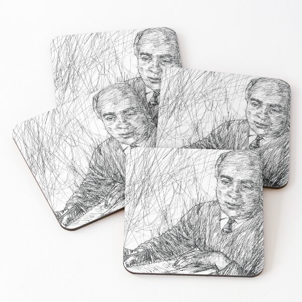 Item preview, THEODOR W. ADORNO ink portrait .2 designed and sold by lautir.