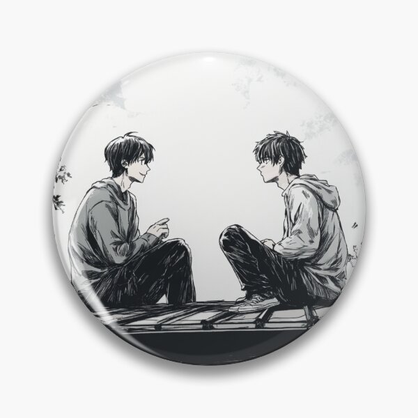 Item preview, Brothers Friendship Hand Drawn Bromance designed and sold by InkDreamMotion.