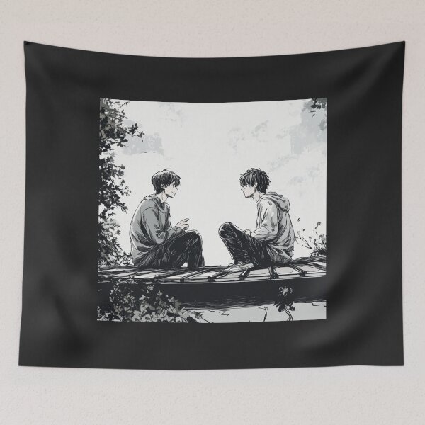 Item preview, Brothers Friendship Hand Drawn Bromance designed and sold by InkDreamMotion.