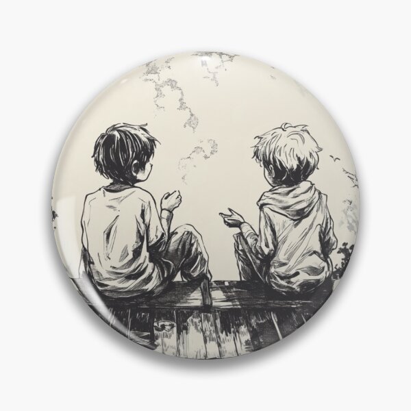 Item preview, Brothers Friendship Hand Drawn designed and sold by InkDreamMotion.