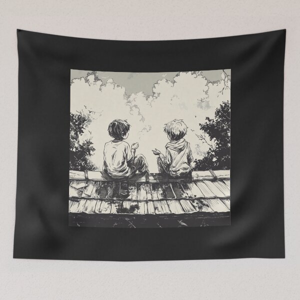 Item preview, Brothers Friendship Hand Drawn designed and sold by InkDreamMotion.