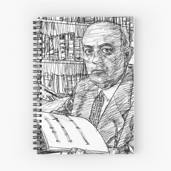 Item preview, THEODOR W. ADORNO ink portrait .3 designed and sold by lautir.