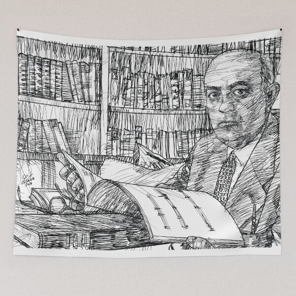 Item preview, THEODOR W. ADORNO ink portrait .3 designed and sold by lautir.