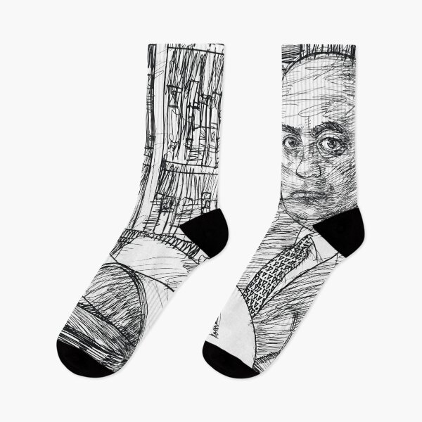 Item preview, THEODOR W. ADORNO ink portrait .3 designed and sold by lautir.