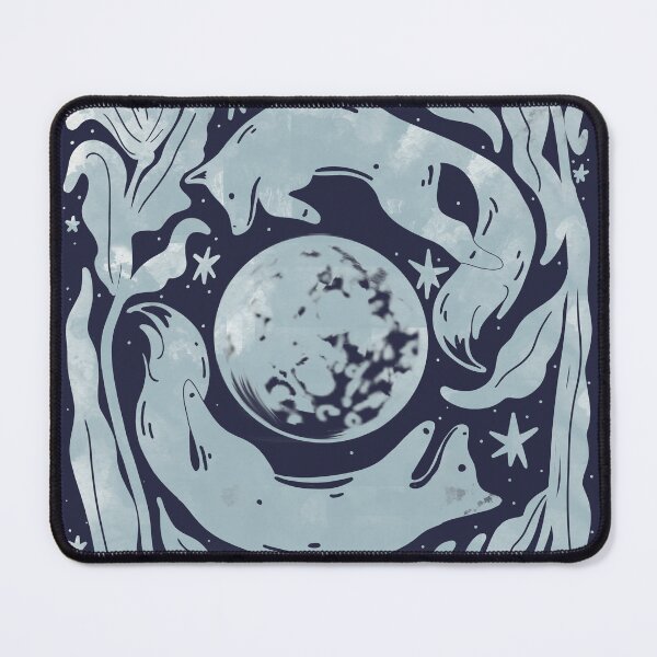 Item preview, The Fox and the Moon in Blue designed and sold by MinabiTee.