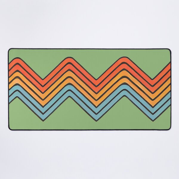Item preview, Zigzag Chameleon Pattern (Colored - Sage Green Background) designed and sold by IskandarDesigns.