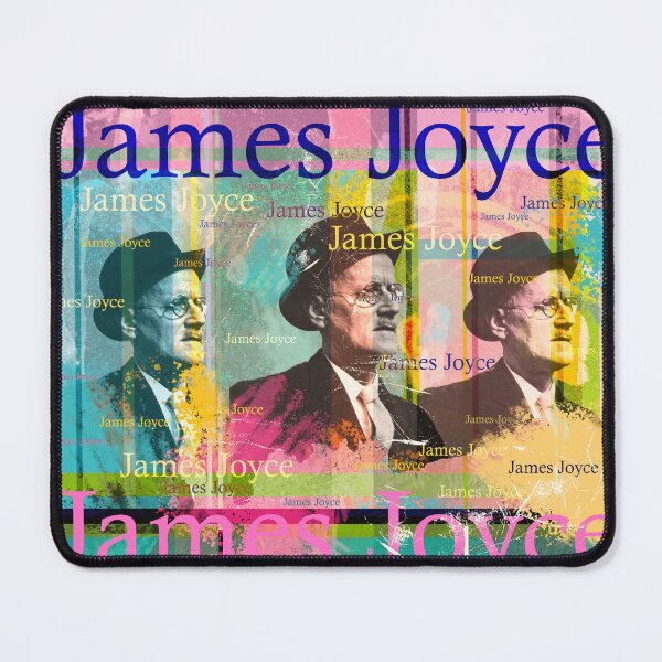 Item preview,  "Dubliner" and "Finnegans Wake" known. He is considered one of the most important representatives of literary modernism.
The design by Mallybeau Mauswohn shows an aesthetic collage with a portrait of the writer James Joyce. A wonderful work of art for a designed and sold by Mauswohn.