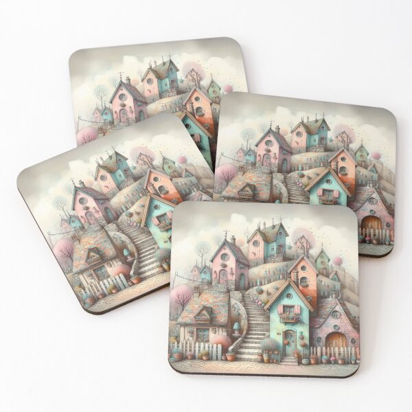 Item preview, Charming Village on a Tranquil Day designed and sold by Beyondnote-Art.