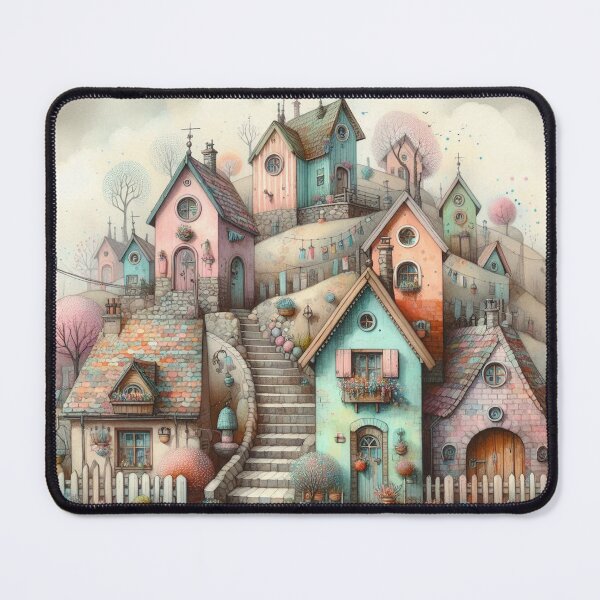 Item preview, Charming Village on a Tranquil Day designed and sold by Beyondnote-Art.
