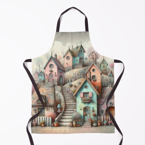 Item preview, Charming Village on a Tranquil Day designed and sold by Beyondnote-Art.
