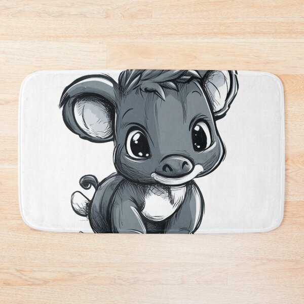 Item preview, Cute Chibi Donkey Hand Drawn designed and sold by InkDreamMotion.