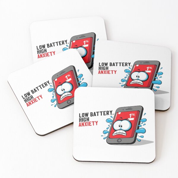 Item preview, Low Battery, High Anxiety – The Real Fear of Modern Times designed and sold by StormArte.
