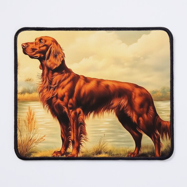 Artikelvorschau, Irish Setter-Gemälde entworfen und verkauft von PetsArt.