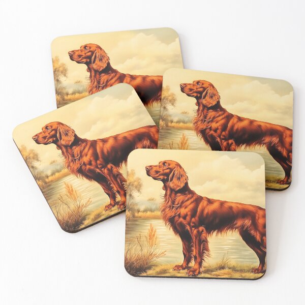 Artikelvorschau, Irish Setter-Gemälde entworfen und verkauft von PetsArt.