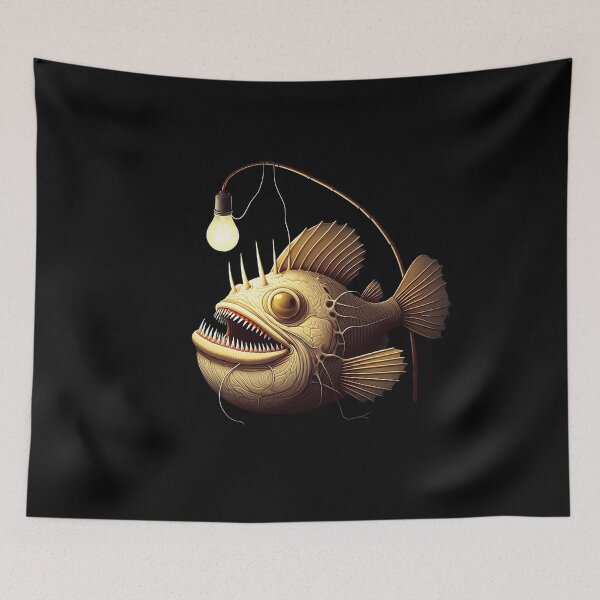 Item preview, Anglerfish Bring Light   - Anglerfish Lover  designed and sold by Smix Pixels.