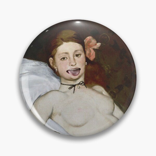 Item preview, Édouard Manet: Olympia Gone Goofy | Classical Painting Parody designed and sold by UnhingedBird.