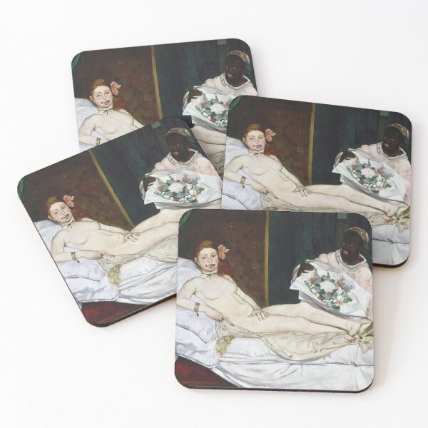 Item preview, Édouard Manet: Olympia Gone Goofy | Classical Painting Parody designed and sold by UnhingedBird.
