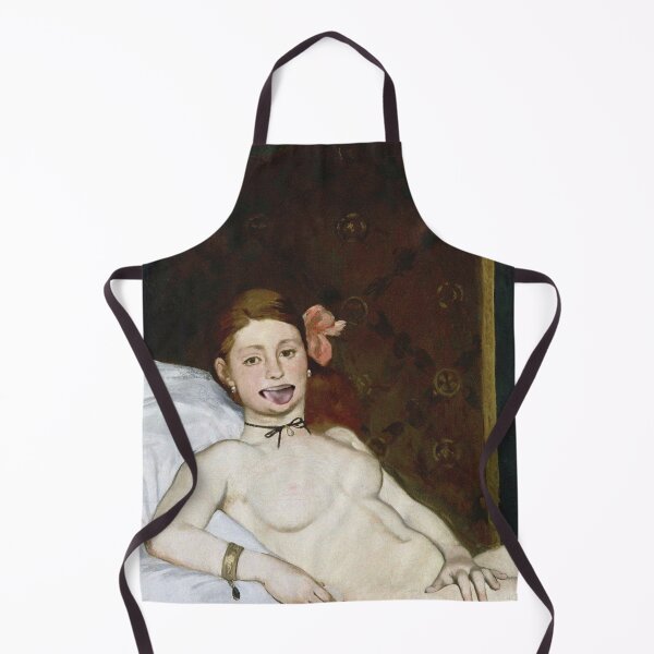 Artikelvorschau, Édouard Manet: Olympia Gone Goofy | Parodie auf ein klassisches Gemälde entworfen und verkauft von UnhingedBird.