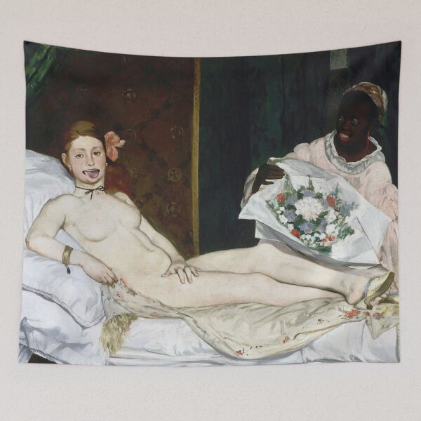 Item preview, Édouard Manet: Olympia Gone Goofy | Classical Painting Parody designed and sold by UnhingedBird.