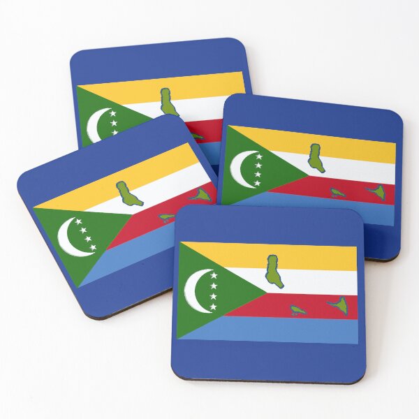Item preview, Comoros Islands with Comorian Flag designed and sold by Havocgirl.