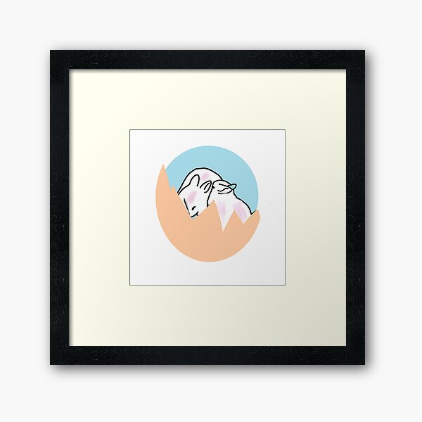 Item preview, Little rabbit emerges from egg designed and sold by Art by Tualeg.