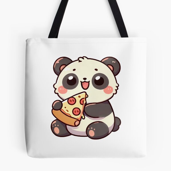 Item preview, Kawaii Panda Eating Pizza Slice designed and sold by KD Merch.