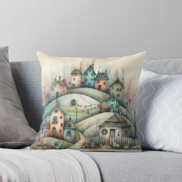 Item preview, Charming Village on a Tranquil Day designed and sold by Beyondnote-Art.
