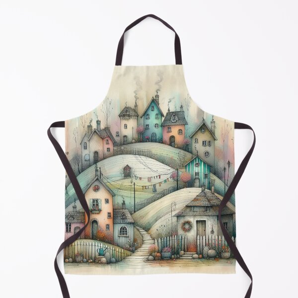 Item preview, Charming Village on a Tranquil Day designed and sold by Beyondnote-Art.
