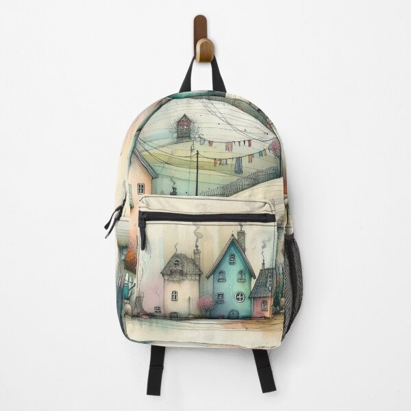 Item preview, Charming Village on a Tranquil Day designed and sold by Beyondnote-Art.