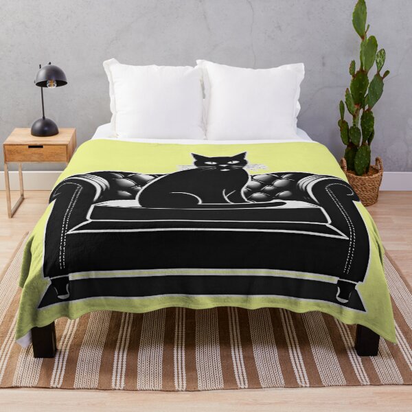 Item preview, Gato Chesterfield - Divertido gatito sentado en el sofá (Arte/Ilustración) designed and sold by SlightlyUnreal.