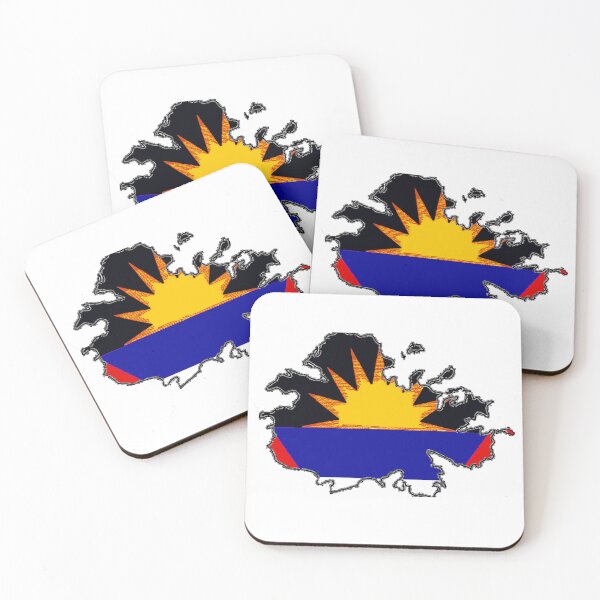Item preview, Antigua Map with Antiguan Flag designed and sold by Havocgirl.