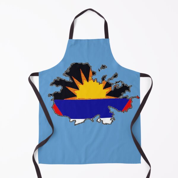 Item preview, Antigua Map with Antiguan Flag designed and sold by Havocgirl.