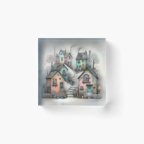 Item preview, Charming Village on a Tranquil Day designed and sold by Beyondnote-Art.