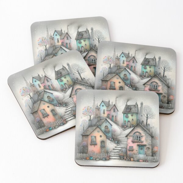 Item preview, Charming Village on a Tranquil Day designed and sold by Beyondnote-Art.