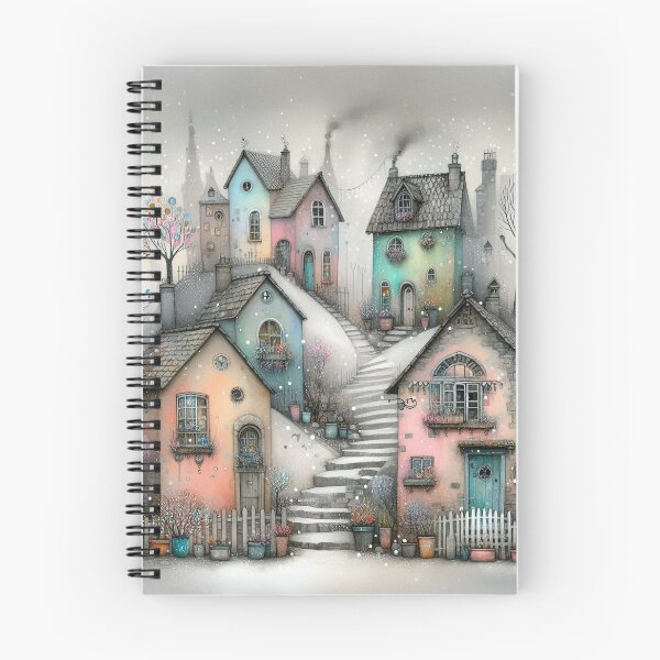 Item preview, Charming Village on a Tranquil Day designed and sold by Beyondnote-Art.